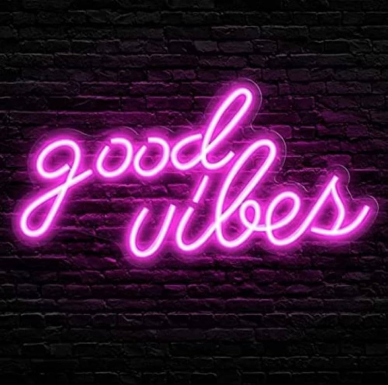 Custom Good Vibes Neon Signs