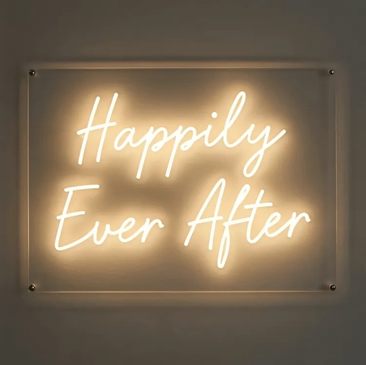 #Happily Ever After Neon Sign