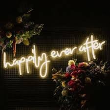 Happily Ever After Neon Sign (Elegant Edition)
